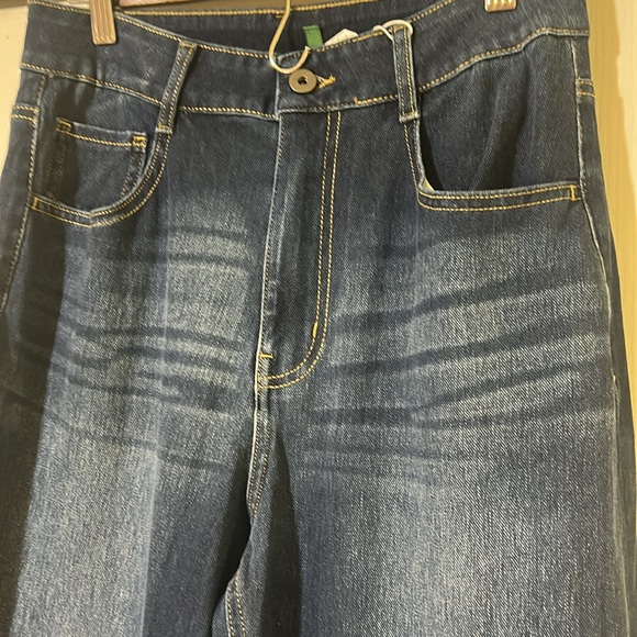 Halara flex high waisted multiple pockets, rolled him wide leg stretching knit - Picture 7 of 10